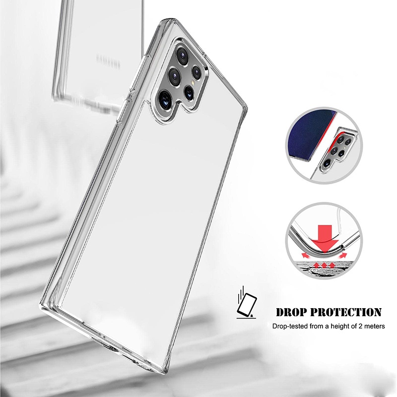 Casing Soft Case Bumper Tpu Transparan Ultra Tipis Shockproof Untuk Samsung S22 / S22 Plus / S22 Ultra