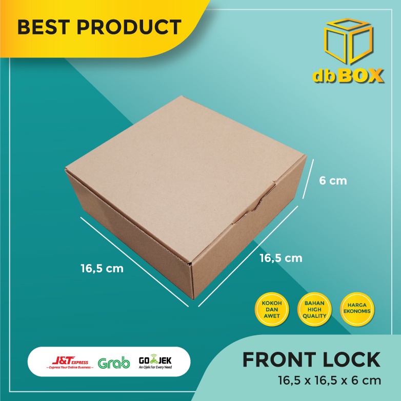

(10pcs) Kardus 16,5x16,5x6 cm....Die Cut kotak aksesoris-dll model box pizza
