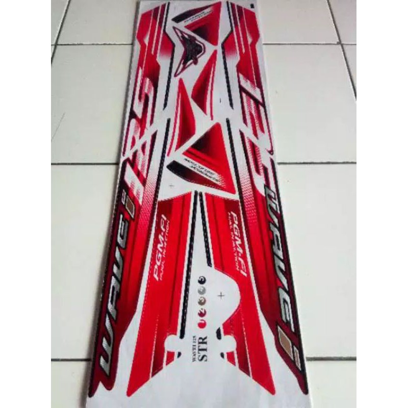 Striping Stiker Lis Thailand Motor Honda Supra X 125 motif Wave i 125 StR