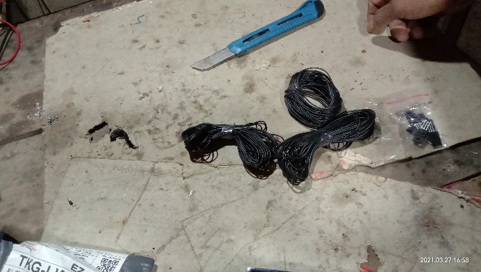 Per 10 Meter Kabel Halus Mini 1x7 Warna Hitam 10m