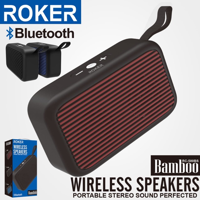 SPEAKER WIRELESS BLUETOOTH ROKER BAMBOO