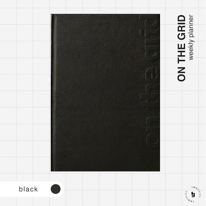 

ON THE GRID Weekly Planner [Buku Jurnal/Agenda] — Black