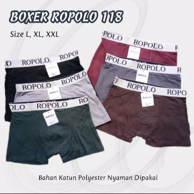 Celana dalam boxer Rapolo / Boss celana dalam pria Rapolo boss sekotak isi 3 pcs