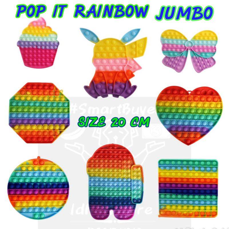 POP IT SIZE L Fidget Push Pop its Fidget Toys Kids Murah