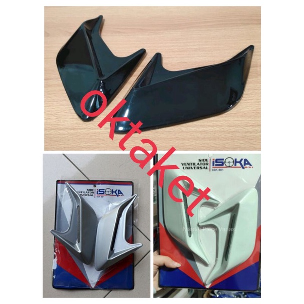 TERMURAH Air Flow Air scoop Side Samping mobil Universal fortuner pajero calya sigra rush terios BRV