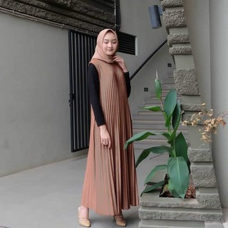  Baju  Gamis  Wanita Terbaru Gamis  Syari Gamis  Plisket  