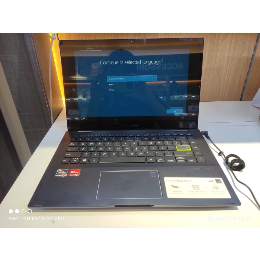 LAPTOP MURAH LAPTOP TOUCHSCREEN ASUS VIVOBOOK TM420UA RYZEN 5 5500U RAM 8GB 256GB SSD FHD WIN10