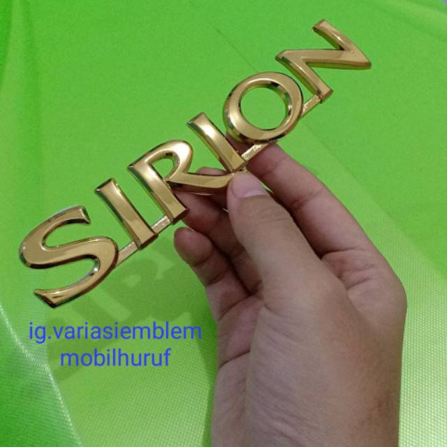 Logo emblem daihatsu SIRION seri exclusive gold