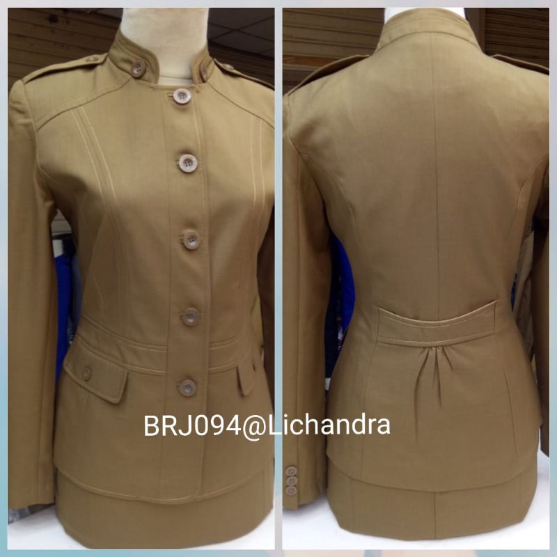 Blezer / Baju Kerja Wanita Kerah Sanghai/Blezer/ Dinas Pns/ Baju Wanita/ Baju Pdh/ Stelan Kantor/Baj