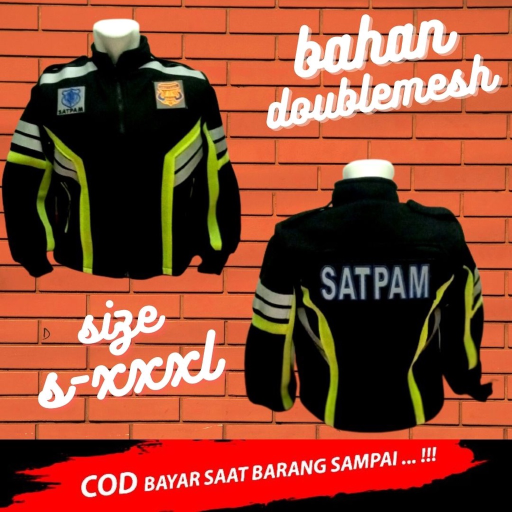 Romket Jaket Rompi Security Terbaru | Jaket Rompi Satpam Terbaru | Jaket Rompi Security Tebal | Doub