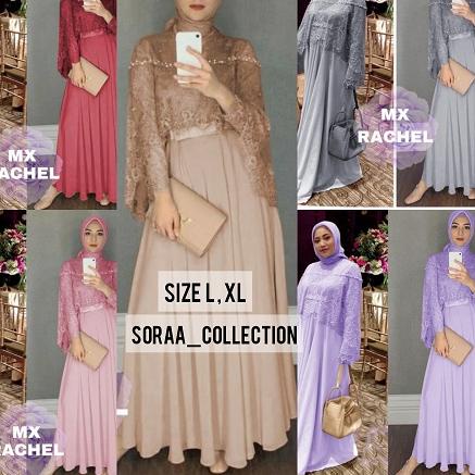 Termurah  MAXI RACHEL BAJU MUSLIM WANITA JERSEY FASHION MUSLIM MAXI WANITA GAMIS WANITA PAKAIAN MUSL