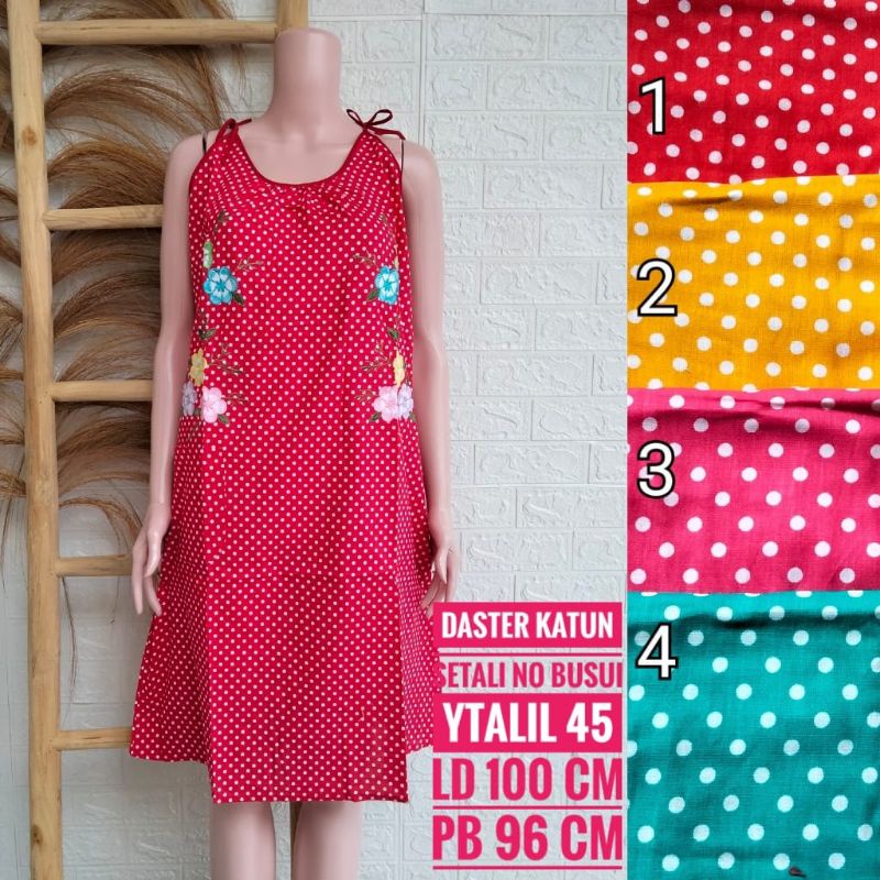 *Daster Katun Bordir Yunyun Lengan Tali (YTALIL)