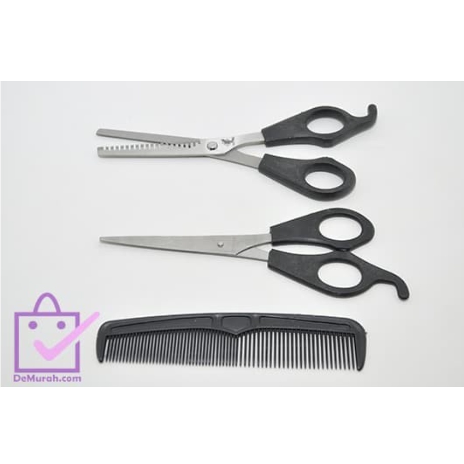 

SKU-0300 Gunting Sasak 3 Pcs / Comb + Scissors