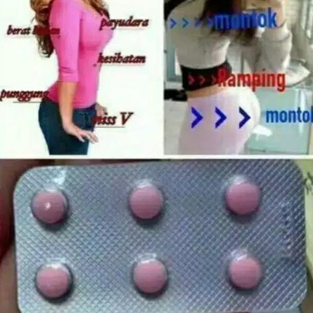 TERMURAH Eceran Pil Hormon Montok Payudara Bokong Pil Hormon Made in Cina