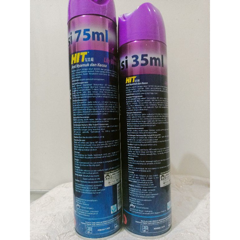 HIT Anti Nyamuk dan Kecoa Aerosol 600 ml , 415 ml , 200 ml