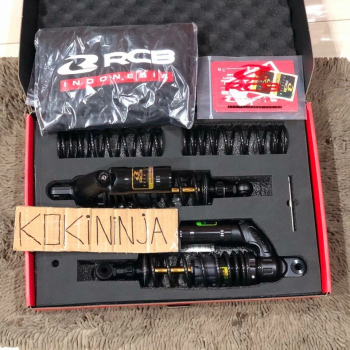 shock rcb vd series black premium 335mm racingboy double klik original
