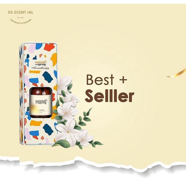 Pengharum Ruangan Reed Diffuser Aromatherapy SUMMER SPRING WANGI pewangi stik toilet kamar tidur ruang tamu cafe-1