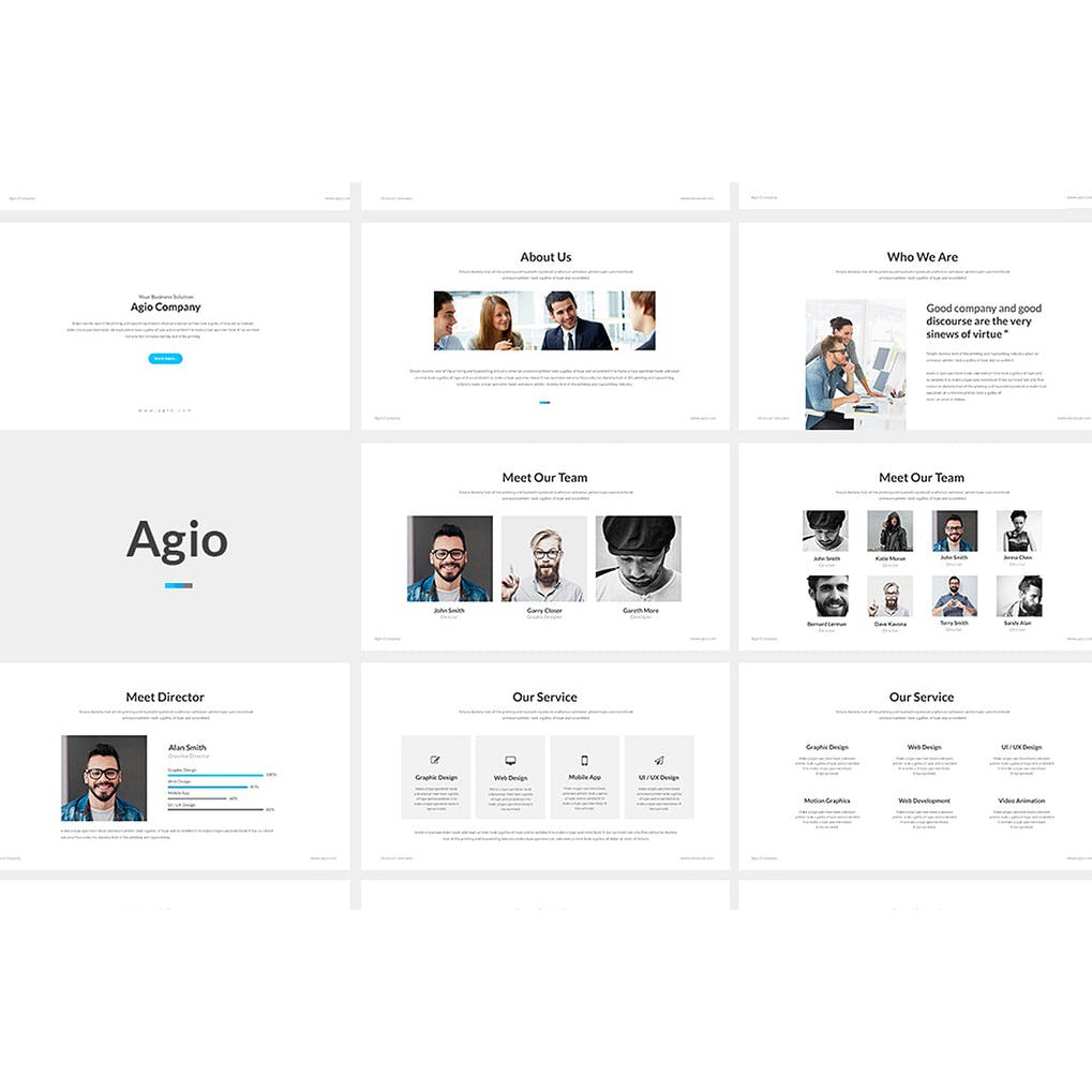 

Template Powerpoint: Agio 630 Kreatif Slide Presentasi (PPT,PPTX)