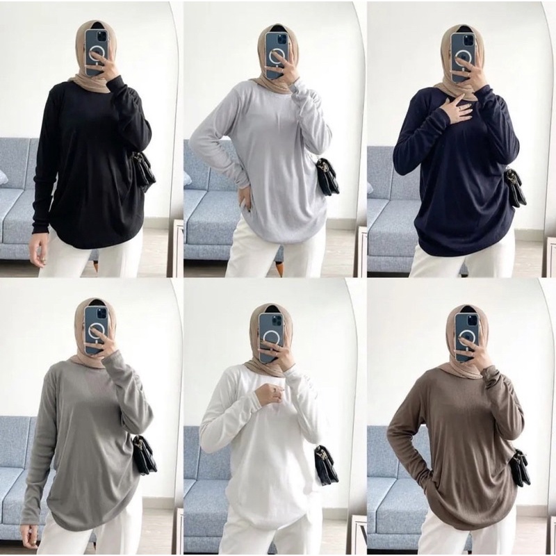 Zura Blouse- Atasan Wanita Blouse Kaos Premium Allsize