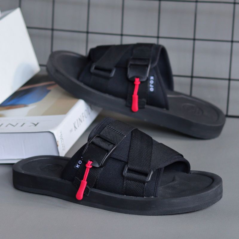 Sandal Pria Kekinian Sendal Slide Casual Slop Main Nongkrong Terbaru Keren Anti Slip