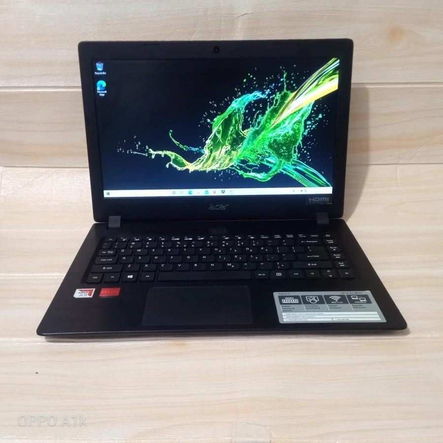 acer Aspire3 A314-21-967U AMD A9-9420E Ram 4gb SSD 256GB