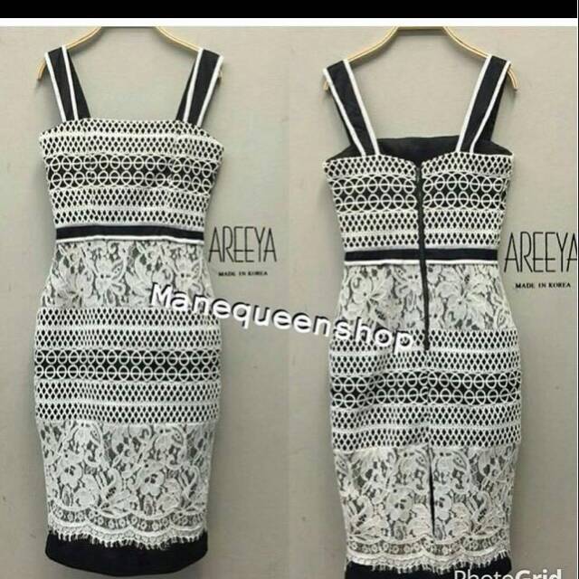 Self portrait white lace dress ( brocade lace premium dress)