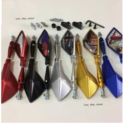 SPION KOSO SPION MOTOR UNIVERSAL SPION tomok kapak 2772 VARIASI sepasang kiri dan kanan