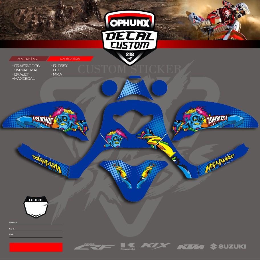 Sticker DECAL SCOOPY Stiker Honda Scoopy New (14)