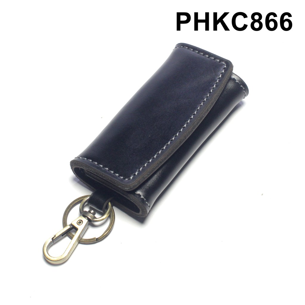 dompet stnk mobil motor kulit asli lipat tiga - warna hitam PHKC866