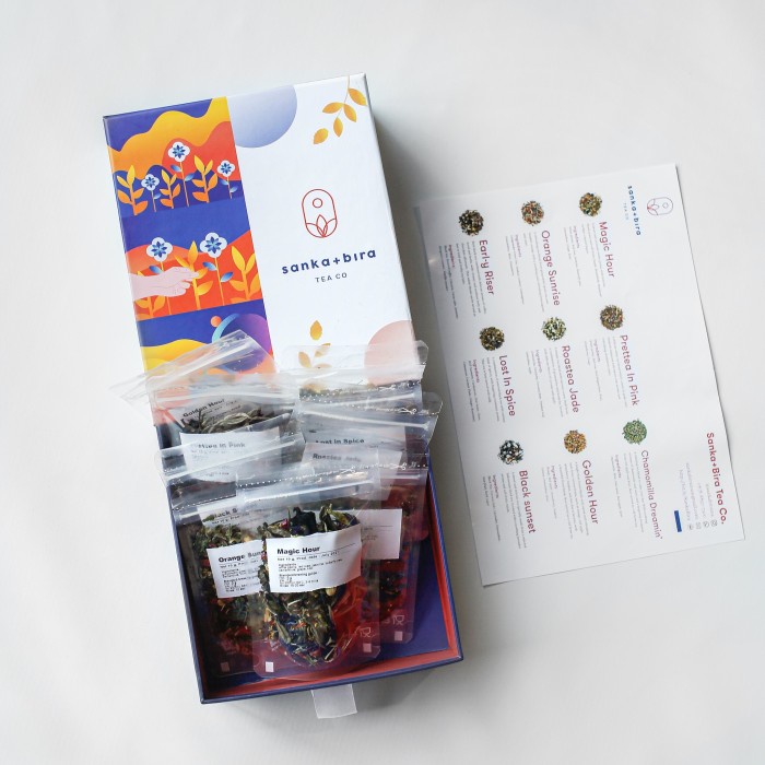 

B062 Sanka+Bira Tea Sample Set (9 In 1, Tea & Tisane Blends) - Loose Leaves g054S