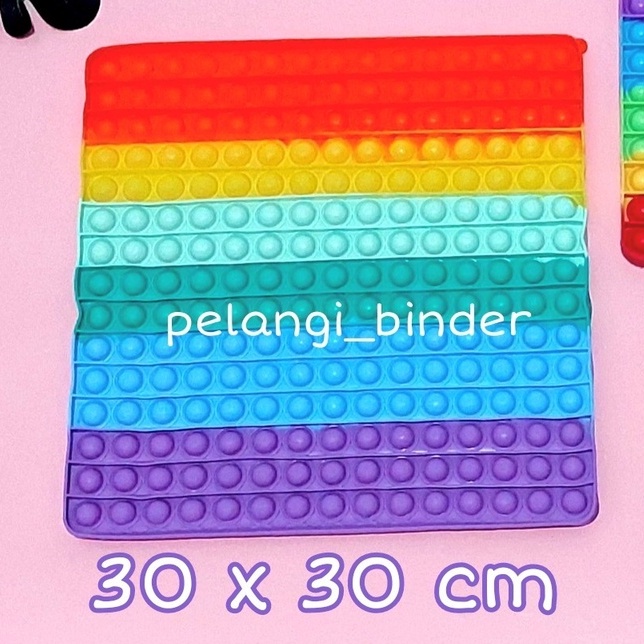 Pop it jumbo ice cream/ kupu-kupu/dinosaurus-Kotak rainbow jumbo