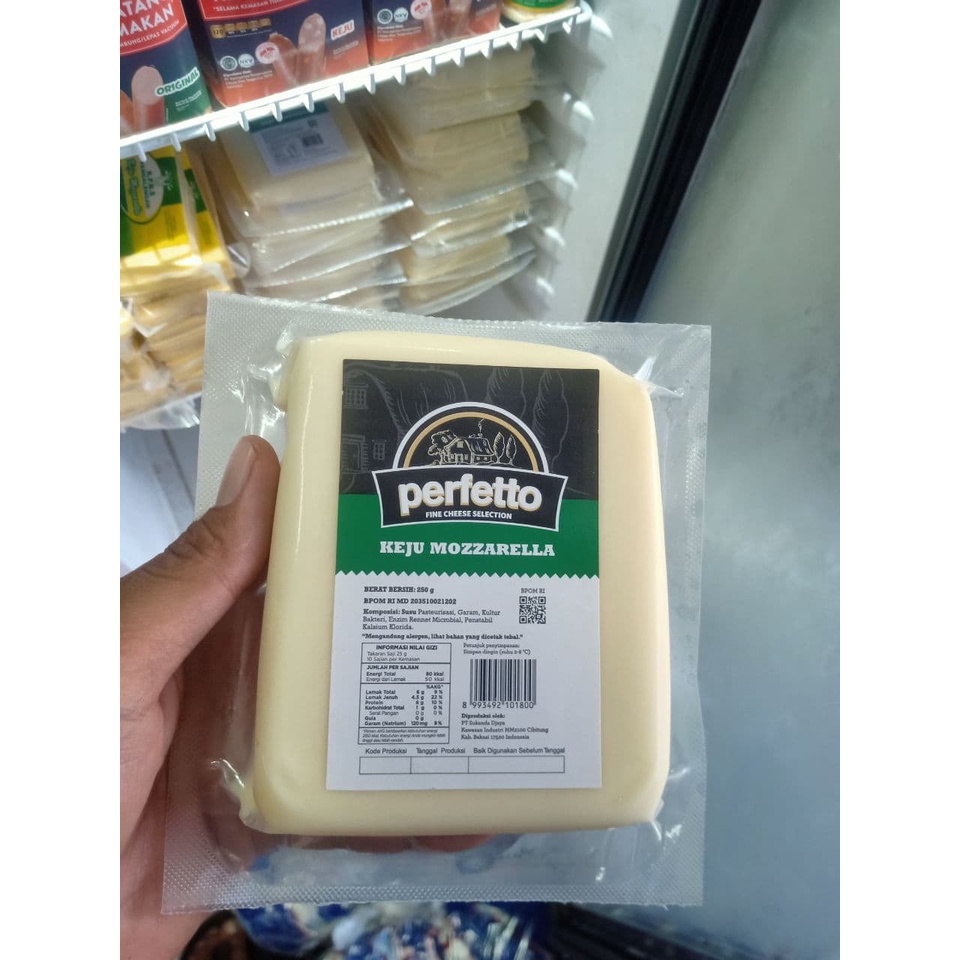 

KEJU MOZARELA MOZZARELLA CHEESE BY PERFETTO - KEJU SEGAR PURWAKARTA