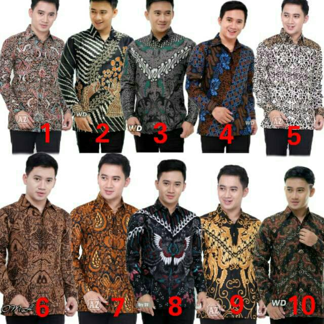 Cinta Batik HRB026 Kenongo Kemeja Tosca Pendek Pekalongan Padi M L Xl Sogan Tulis Halus Kemeja Batik