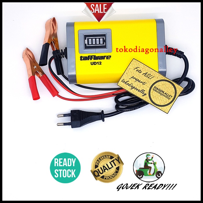 Alat Strom Aki Charger Accu Mobil Motor Lead Acid 12V 2A Portabel Murah