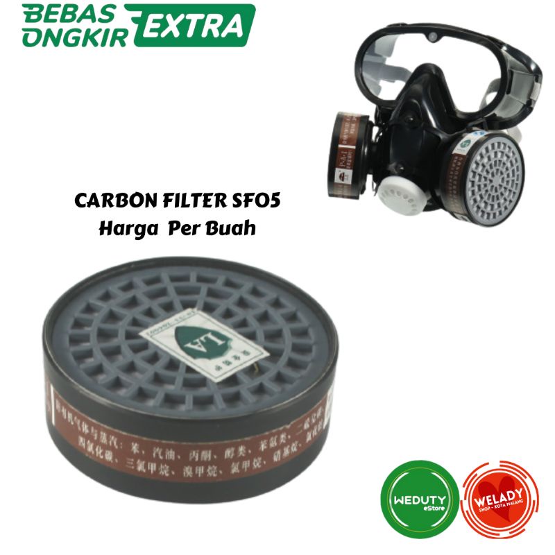 Jual FILTER FULL FACE GAS MASK AMONIA CATRIDGE FILTER MASKER ...