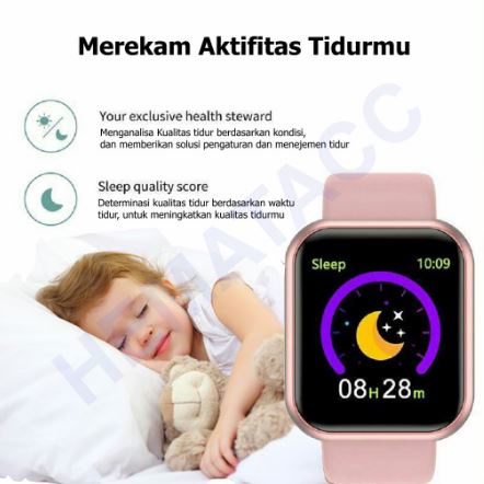 [COD] SmartWatch Y68 Sport Tahan Air Bluetooth Smart Watch Pelacak Kebugaran Gelang Pedometer Heart Rate