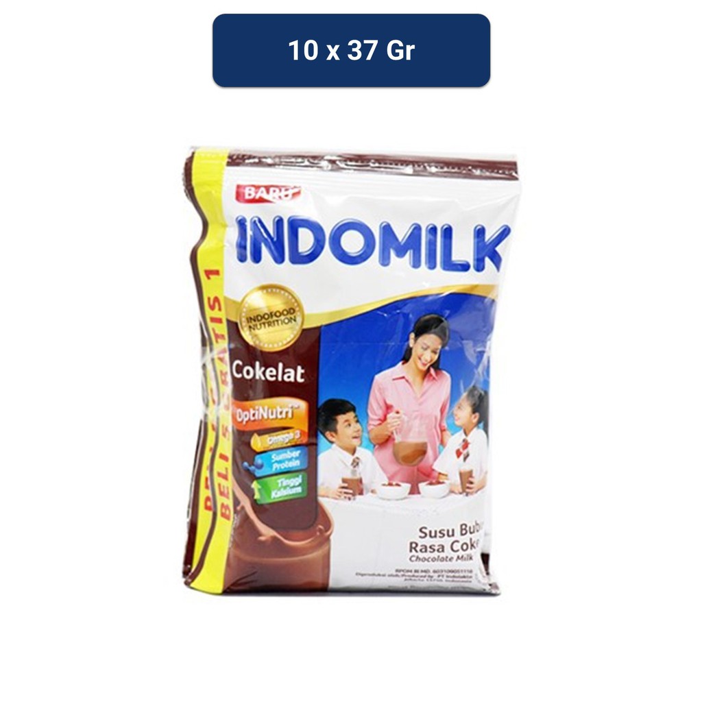 Jual Indomilk Coklat Susu Bubuk Sachet 37 gr x 10pcs | Shopee Indonesia