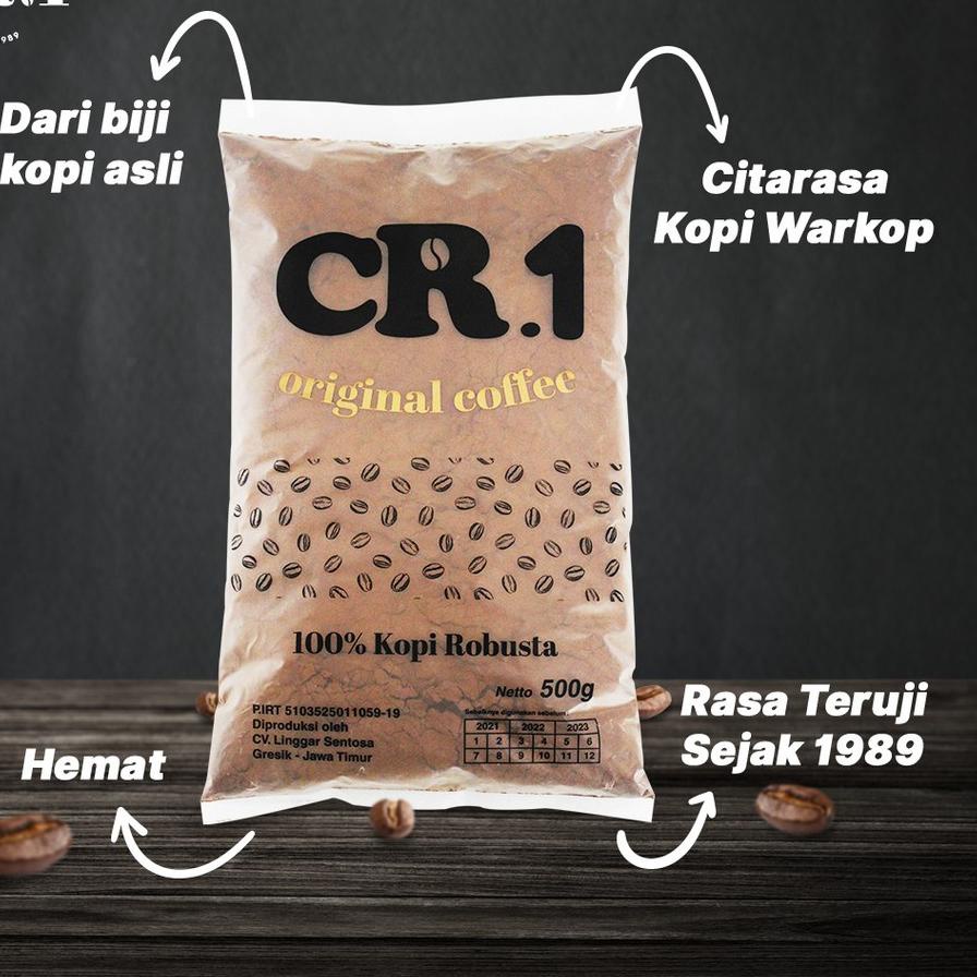 

「Clearance Sale」 CR1 Coffee - Kopi Bubuk Cr1 Kemasan 500 Gram