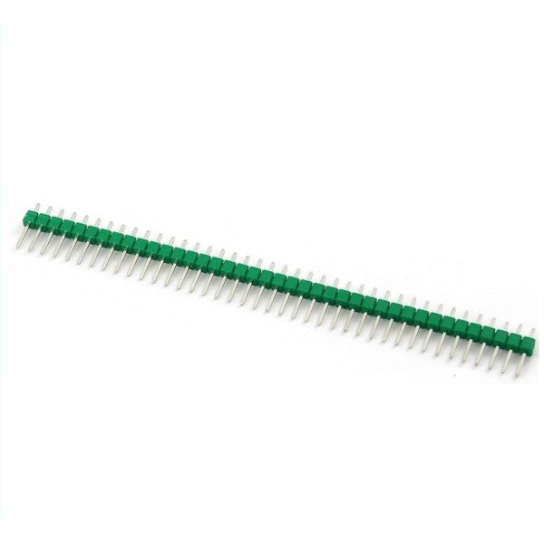 PIN HEADER MALE STRIP SINGLE ROW 1X40 2 54MM GREEN HIJAU