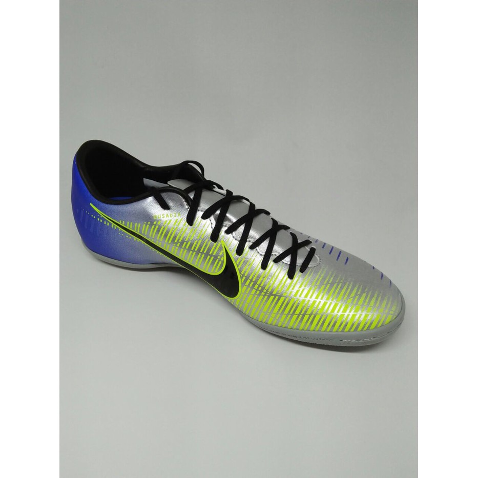 Sepatu futsal nike original MercurialX Victory VI NJR IC silver new