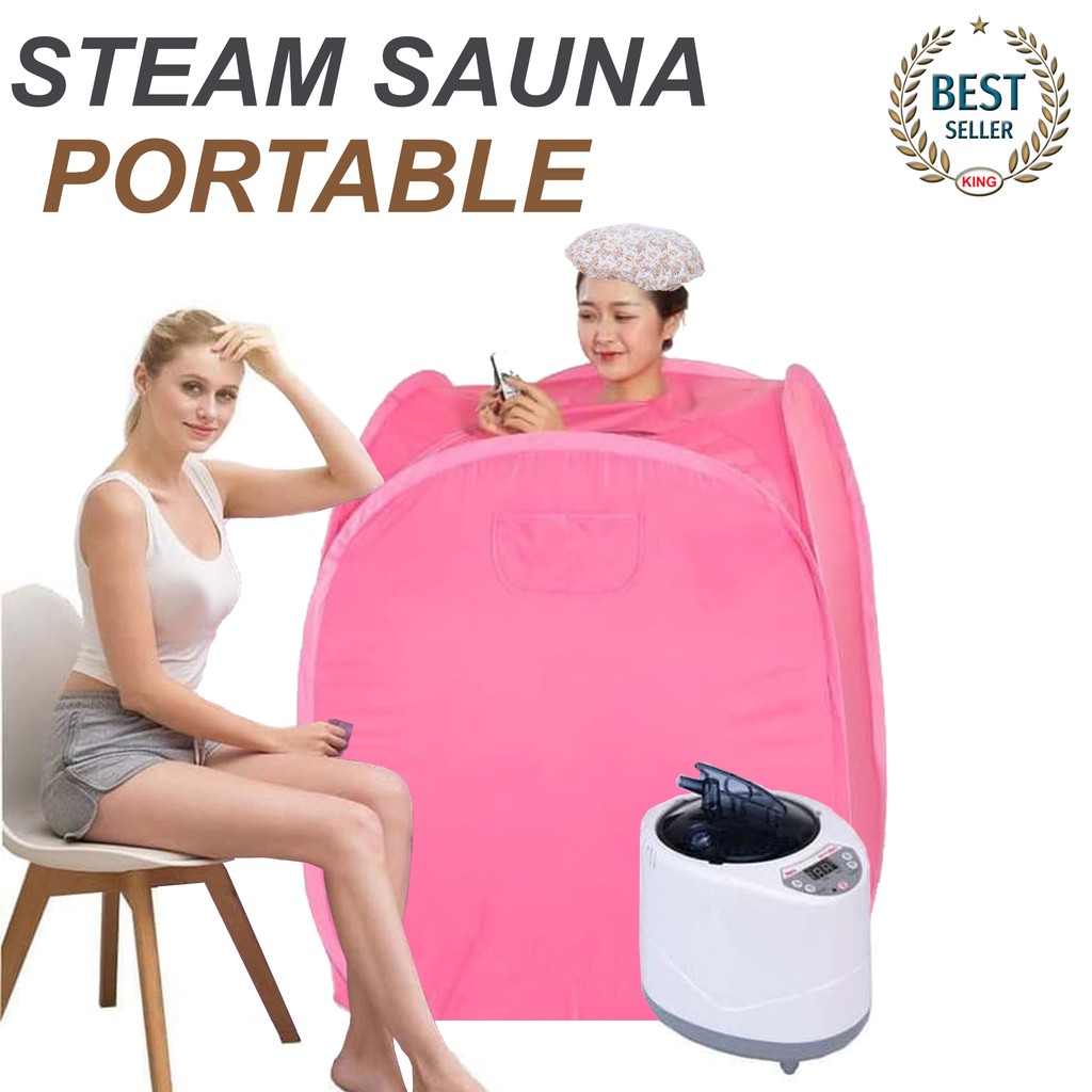 Steam Slim Sauna Portable Alat Pelangsing Free kursi lipat Portable - Sauna Alat Kesehatan Badan