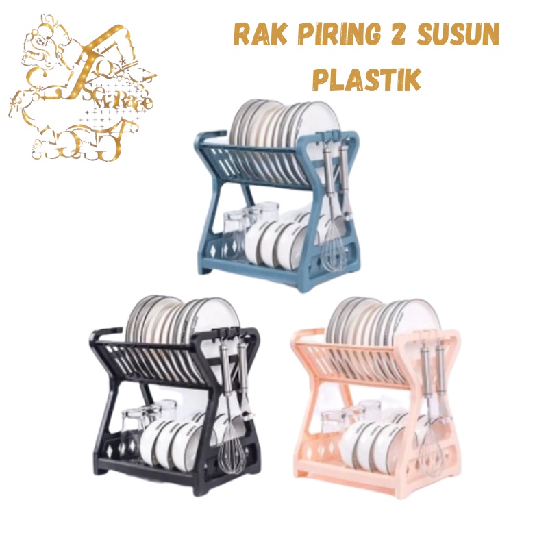 RAK PIRING 2 SUSUN PLASTIK