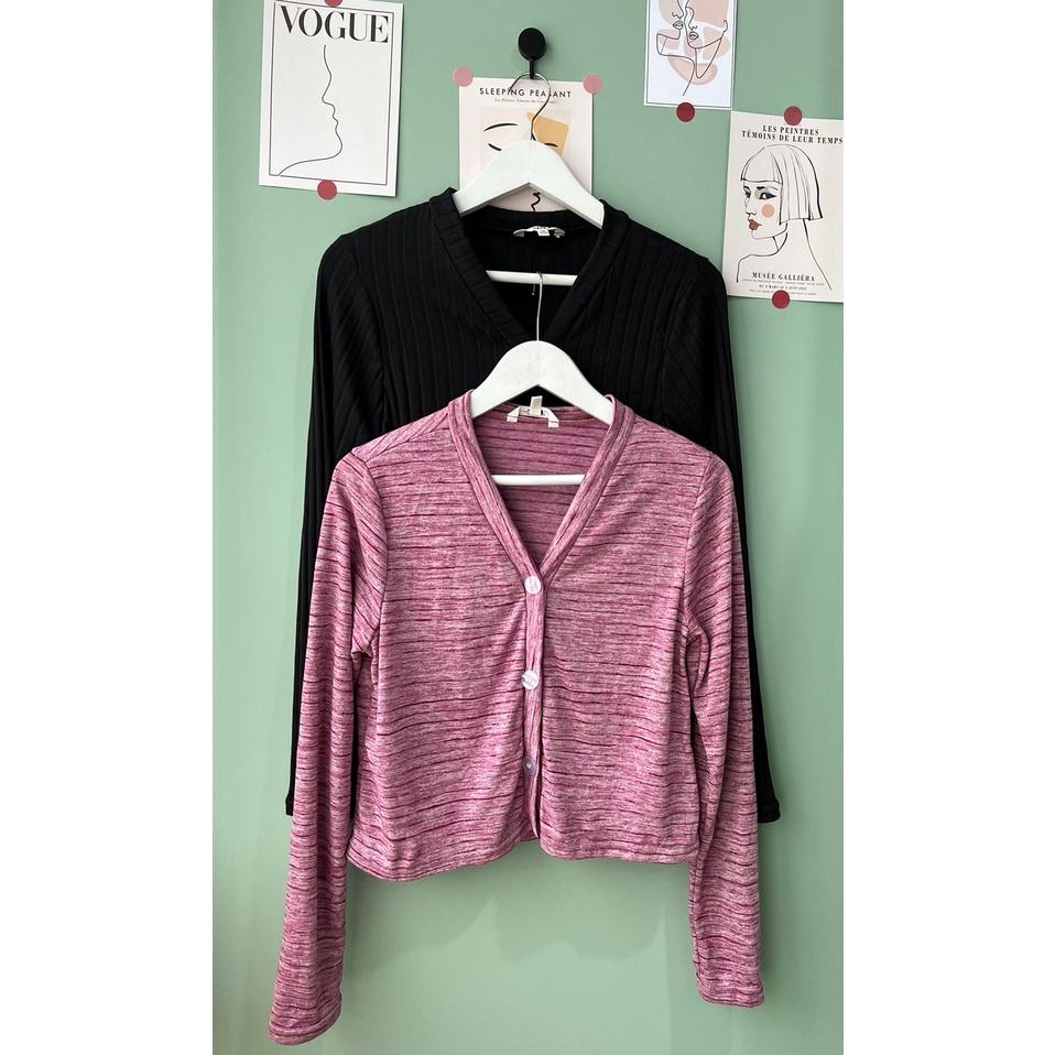 Sp*o open cardigan blouse