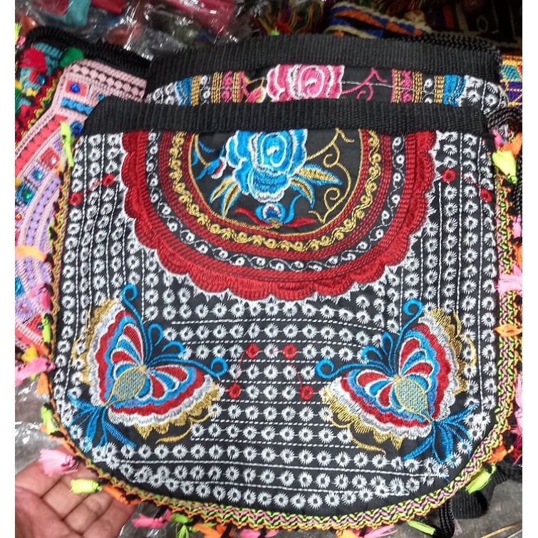 Tas Selempang Pakistan | Motif Butterfly | Original