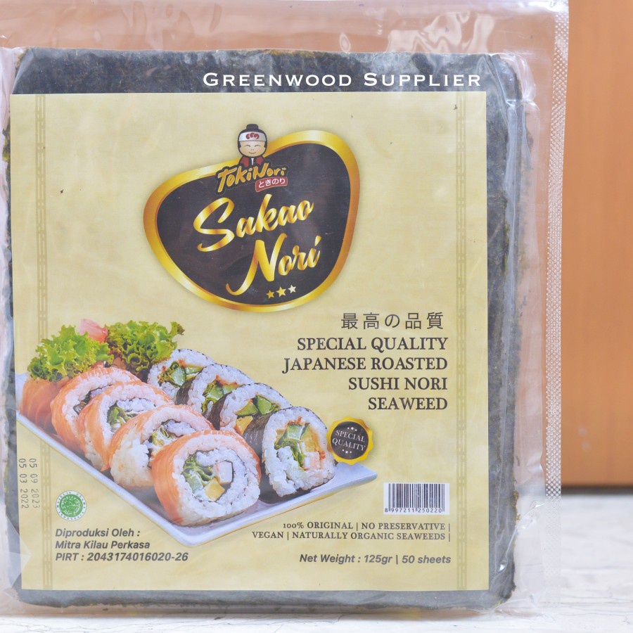 

RB [MURAH] Tokinori Sakao Sushi Nori - 50 Lembar