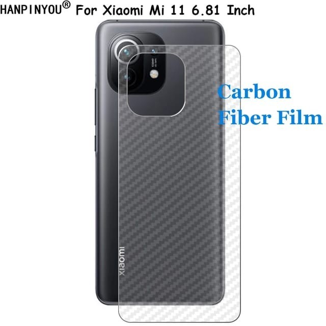 XIAOMI MI11 MI 11 / Mi 11 Lite / Mi 11 ultra  SKIN CARBON ANTIGORES GASKIN PELINDUNG BELAKANG KARBON