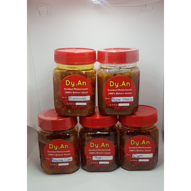 

Sambal Homemade 100% bahan alami 150gram