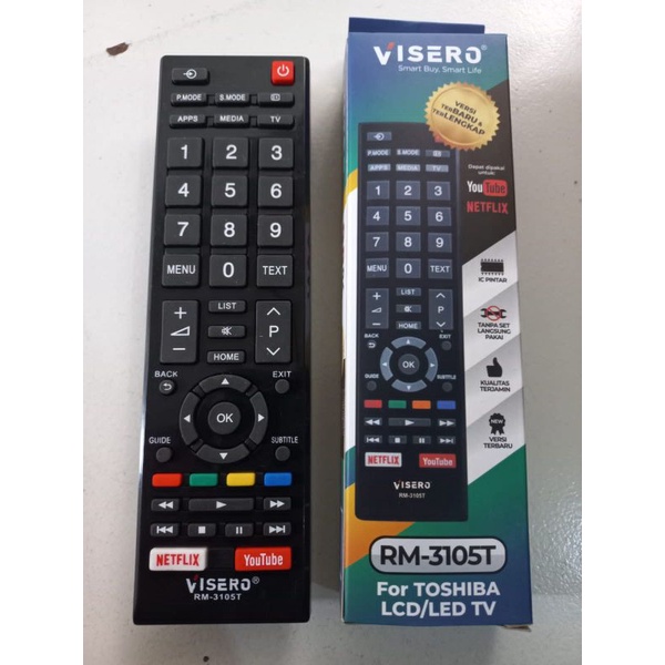 REMOT TV TOSHIBA SMART/LED/LCD NETFLIX YOUTUBE ALL TIPE