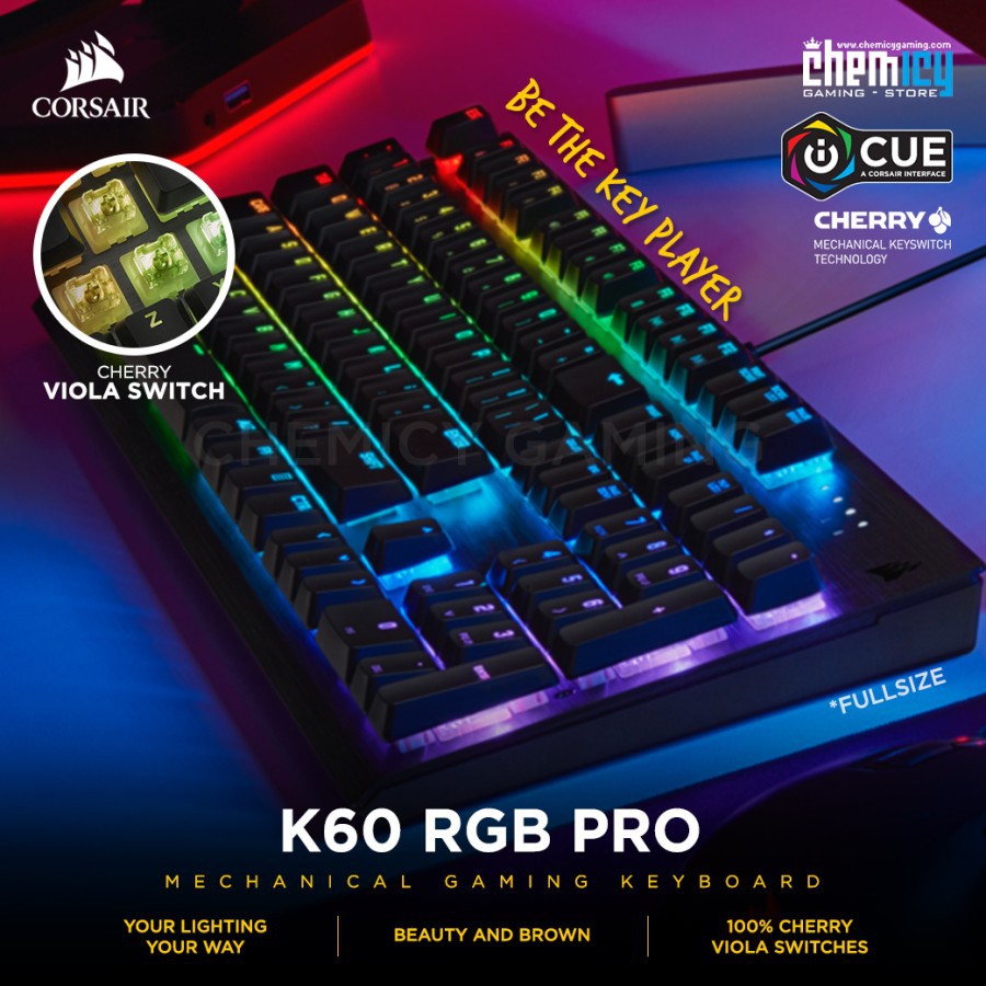 Corsair K60 RGB PRO - Mechanical Gaming Keyboard