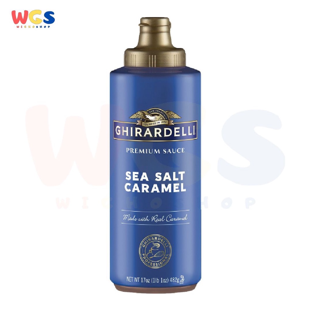 Ghirardelli Premium Sea Salt Caramel Topping Sauce 482g